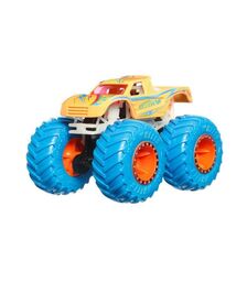 Mattel Hot Wheels: Monster Trucks Glow In The Dark - Bone Shaker Vehicle (JFX11)