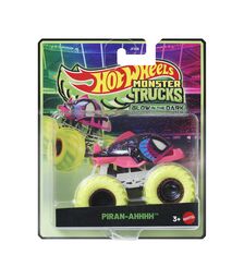 Mattel Hot Wheels: Monster Trucks Glow In The Dark - Piran-Ahhhh Vehicle (JFX13)