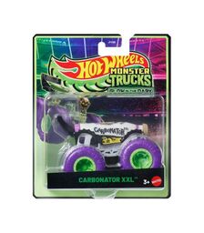 Mattel Hot Wheels: Monster Trucks Glow In The Dark - Carbonator XXL Vehicle (JFX17)