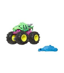 Mattel Hot Wheels Monster Trucks: Beast Bashers - Skelesaurus Die-Cast Vehicle (JDP95)