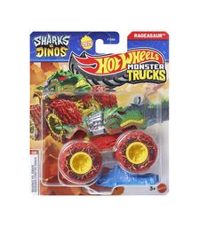 Mattel Hot Wheels Monster Trucks: Shark vs. Dinos - Rageasaur Die-Cast Vehicle (JCD98)