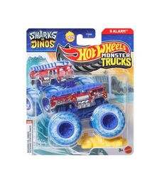 Mattel Hot Wheels Monster Trucks: Shark vs. Dinos - 5 Alarm Die-Cast Vehicle (JCD88)