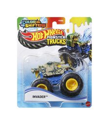Mattel Hot Wheels Monster Trucks: Color Shifters - Invader Vehicle (JDV95)