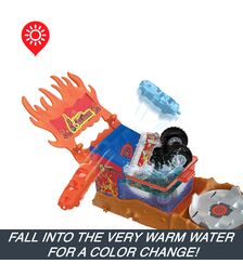 Mattel Hot Wheels: Monster Trucks Arena Smashers Color Shifters - 5-Alarm Rescue (HPN73)