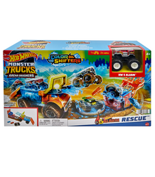 Mattel Hot Wheels: Monster Trucks Arena Smashers Color Shifters - 5-Alarm Rescue (HPN73)