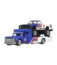 Mattel Hot Wheels: Premium Car Culture Team Transport - '80 Dodge Macho Power Wagon &amp; Retro Rig (HKF38)