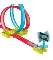 Mattel Hot Wheels Neon Speeders - Laser Stunt Slamway (HPC05)