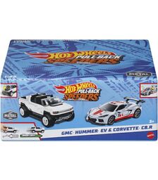 Mattel Hot Wheels: Pull-Back Speeders - GMC Hummer EV & Corvette C8.R (HPR94)
