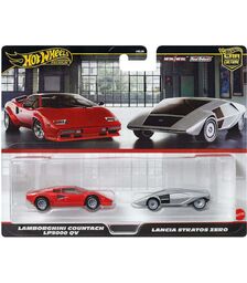 Mattel Hot Wheels®: Premium Car Culture - Lamborghini Countach LP5000 QV &amp; Lancia Stratos Zero (JBL02)