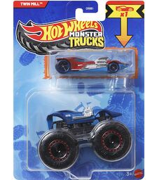 Mattel Hot Wheels: Monster Trucks - Twin Mill 2 Pack Vehicles (JCG34)