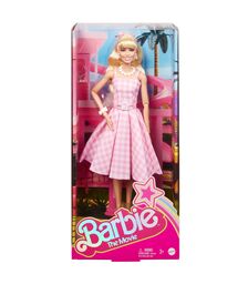 Mattel Barbie: The Movie - Collectible Doll Margot Robbie as Barbie in Pink Gingham Dress (HPJ96)