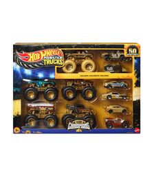Mattel Hot Wheels: Monster Trucks - Bigfoot Trophy Champions Set of 12(JDW07)