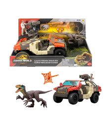 Mattel Jurassic World: Movie Line Rebirth - Launch 'N Battle Vehicle Set (JGB59)
