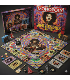 Winning Moves Monopoly: Jimi Hendrix Board Game (English Language) (WM03131-EN1)