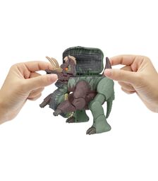 Mattel Jurassic World: Fierce Changers Massive Stretch - Giganotosaurus &amp; Nasutoceratops (HPD34)