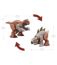 Mattel Jurassic World: Fierce Changers Double Danger - Carnotaurus &amp; Stegosaurus (HLP07)