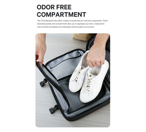 Bange Μαύρο Σακίδιο Πλάτης Vacuum Tsa Lock με ζυγαριά 36L 1909-8  Laptop 17,3”