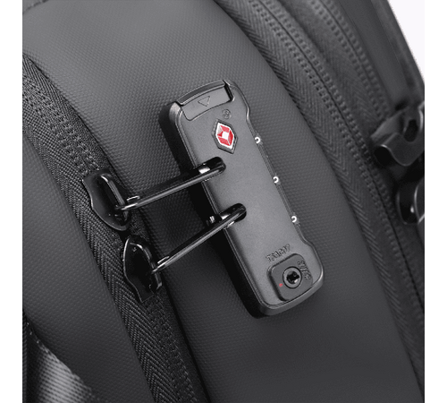 Bange Μαύρο Σακίδιο Πλάτης Vacuum Tsa Lock με ζυγαριά 36L 1909-8  Laptop 17,3”