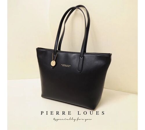 Pierre Loues® Τσάντα Τσάντα Ώμου Shopper 14LT 914-62 Μαύρη