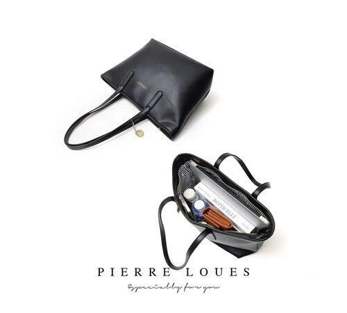 Pierre Loues® Τσάντα Τσάντα Ώμου Shopper 14LT 914-62 Μαύρη