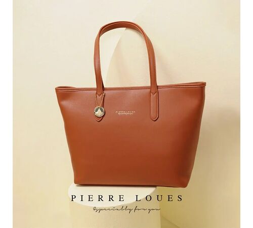 Pierre Loues® Τσάντα Τσάντα Ώμου Shopper 14LT 914-62 Καφέ