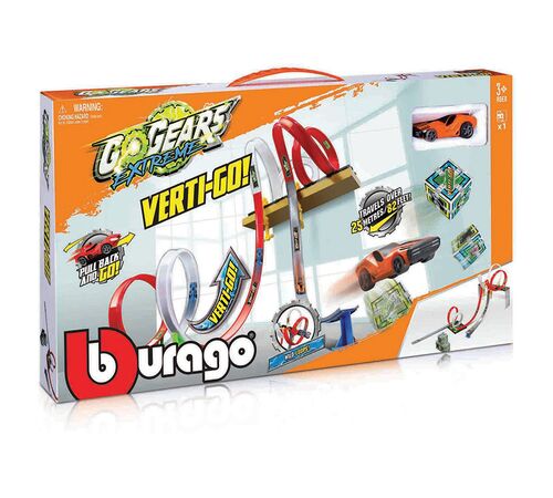 Burago ΠΙΣΤΑ Gogears Extreme Playset ΜΕ ΜΕΤΑΛΛΙΚΟ ΑΜΑΞΑΚΙ 18-30536-3