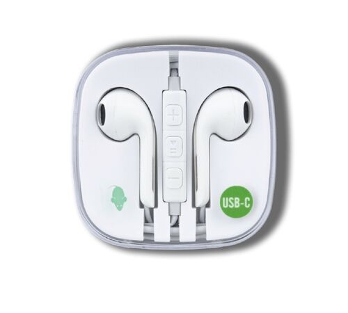 GreenMouse Ακουστικά με USB-C Connector σε λευκό χρώμα – 46956592