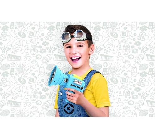 eKids Minions Σετ 2 Laser Tag Blasters για παιδιά & ενήλικες με φωτισμό και δόνηση με εμβέλεια 30 μέτρων (MS-174) (Κίτρινο/Μαύρο/Μπλε)
