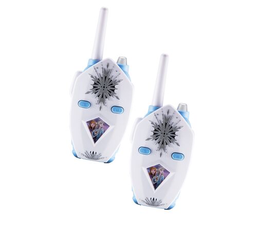 eKids Frozen 2 Walkie Talkies για παιδιά & ενήλικες με ενσωματωμένο μεγάφωνο και εμβέλεια 150 μέτρων (FR-212) (Λευκό/Γαλάζιο)