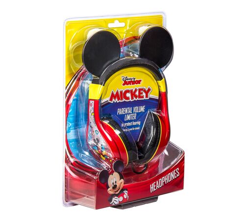 eKids Mickey Mouse Ενσύρματα Ακουστικά με ασφαλή μέγιστη ένταση ήχου για παιδιά και εφήβους (MK-140) (Κόκκινο/Κίτρινο/Μαύρο)