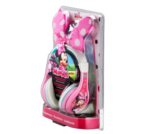 eKids Minnie Mouse Ενσύρματα Ακουστικά με ασφαλή μέγιστη ένταση ήχου για παιδιά και εφήβους (MM-140) (Ροζ/Λευκό)