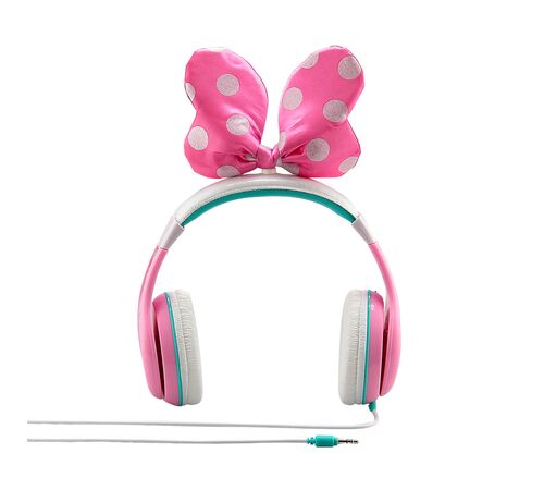 eKids Minnie Mouse Ενσύρματα Ακουστικά με ασφαλή μέγιστη ένταση ήχου για παιδιά και εφήβους (MM-140) (Ροζ/Λευκό)