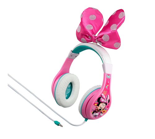 eKids Minnie Mouse Ενσύρματα Ακουστικά με ασφαλή μέγιστη ένταση ήχου για παιδιά και εφήβους (MM-140) (Ροζ/Λευκό)