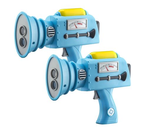 eKids Minions Σετ 2 Laser Tag Blasters για παιδιά & ενήλικες με φωτισμό και δόνηση με εμβέλεια 30 μέτρων (MS-174) (Κίτρινο/Μαύρο/Μπλε)