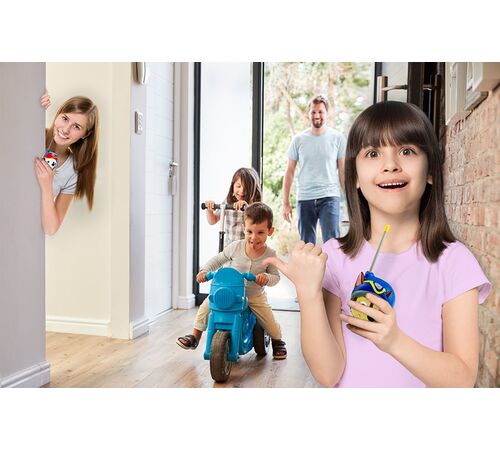 eKids Paw Patrol Σετ 2 Walkie Talkies για παιδιά & ενήλικες με εμβέλεια 150 μέτρων (PW-202) (Μπλε)