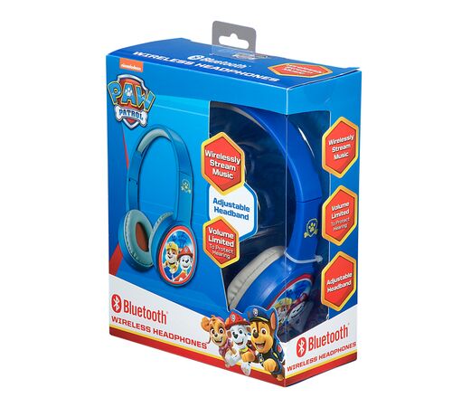 eKids Paw Patrol Ασύρματα Ακουστικά με ασφαλή μέγιστη ένταση ήχου για παιδιά και εφήβους (PW-B36VM) (Γαλάζιο/Λευκό)