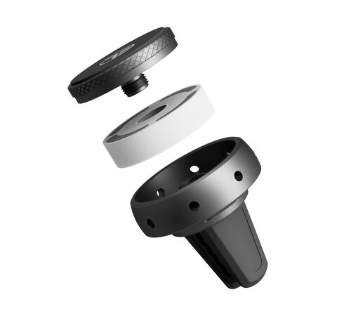 Tellur FreshDot Car Phone Holder Magnetic Μαγνητική βάση στήριξης Smartphone & αρωματικό αυτοκινήτου (Space Grey/Lemon)