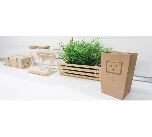 Designnest TrashBin |Throwaway| 1.5L Χαριτωμένος κάδος απορριμμάτων γραφείου από χαρτόνι (σετ 5 τεμαχίων)