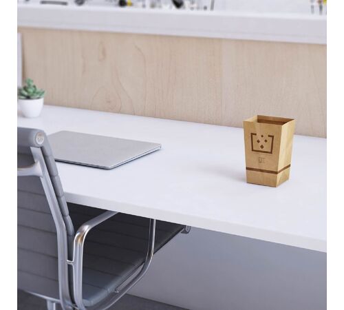 Designnest TrashBin |Throwaway| 1.5L Χαριτωμένος κάδος απορριμμάτων γραφείου από χαρτόνι (σετ 5 τεμαχίων)