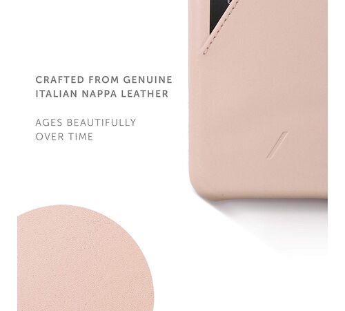 Native Union Clic Card Δερμάτινη Θήκη προστασίας για Apple iPhone 11 Pro με υποδοχή για κάρτες – ροζ