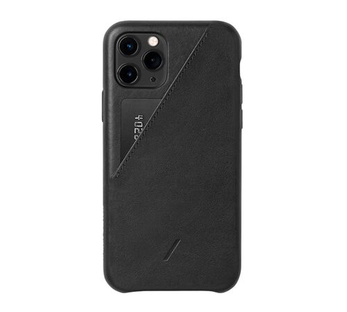 Native Union Clic Card Δερμάτινη Θήκη προστασίας για Apple iPhone 11 Pro με υποδοχή για κάρτες – μαύρη