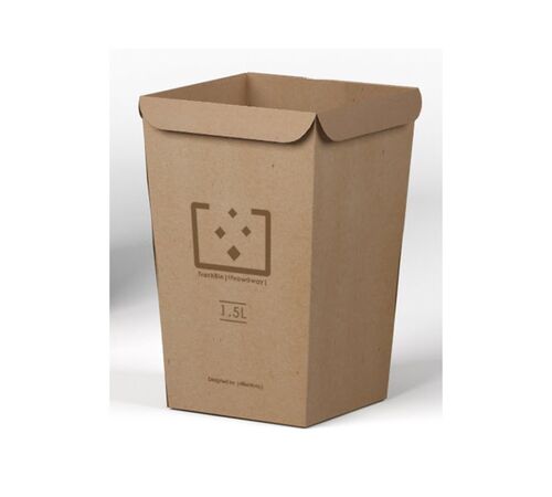 Designnest TrashBin |Throwaway| 1.5L Χαριτωμένος κάδος απορριμμάτων γραφείου από χαρτόνι (σετ 5 τεμαχίων)