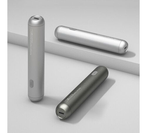 Designnest® FlashLight |NightLight Recharge| Επαναφορτιζόμενος Φακός LED (Silver - Cool White 6500K)