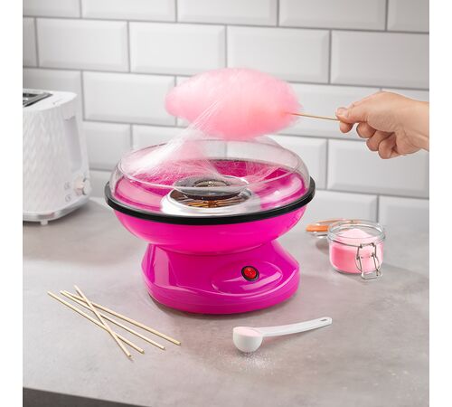 The Source Candy Floss Maker Συσκευή οικιακής παρασκευής για Μαλλί της Γριάς σε φούξια χρώμα