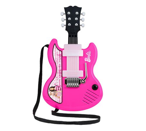 eKids Barbie Sing & Strum Guitar Ηλεκτρική Κιθάρα Karaoke για παιδιά με ενσωματωμένη μουσική, Sound Effects (BE-632) (Μωβ/Λευκό)