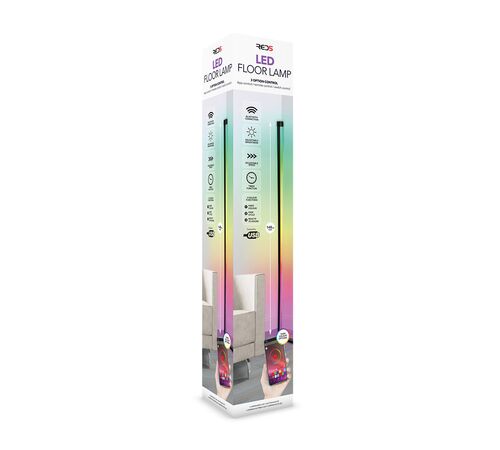 The Source LED Floor Light – Τηλεχειριζόμενο επιδαπέδιο Φωτιστικό LED ύψους 148 cm με 142 εφέ φωτισμού και RGB πολύχρωμο LED