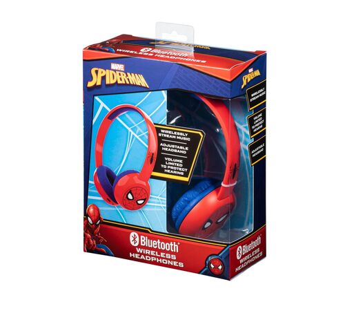 eKids Spiderman Ασύρματα Ακουστικά με ασφαλή μέγιστη ένταση ήχου για παιδιά και εφήβους (SM-B38VM) (Κόκκινο/Μπλε)