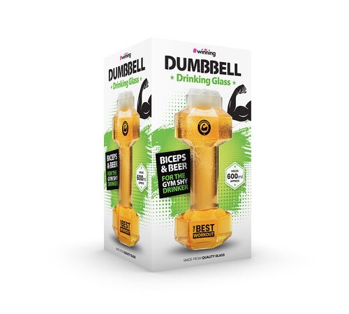 The Source Dumbbell Beer Glass-Ποτήρι μπύρας σε σχήμα βαράκι γυμναστικής