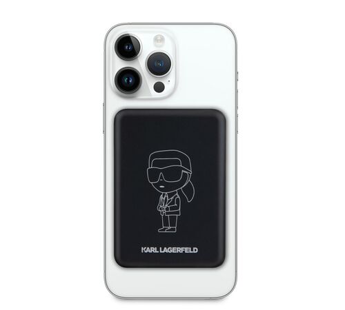 Karl Lagerfeld MagSafe Μαγνητικό PowerBank 3000mAh 5W με Θύρα USB-C (Black – KLPBMKIOTTGK)