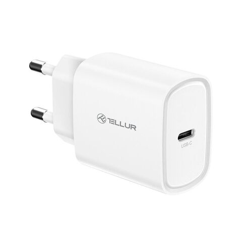 Tellur Οικιακός Φορτιστής USB-C με PD 3.0 (PD3.0 20W) σε λευκό χρώμα (TLL151421)